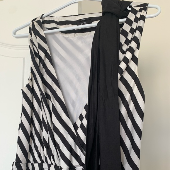 Jacob black and white stripes dress - Picture 3 of 5